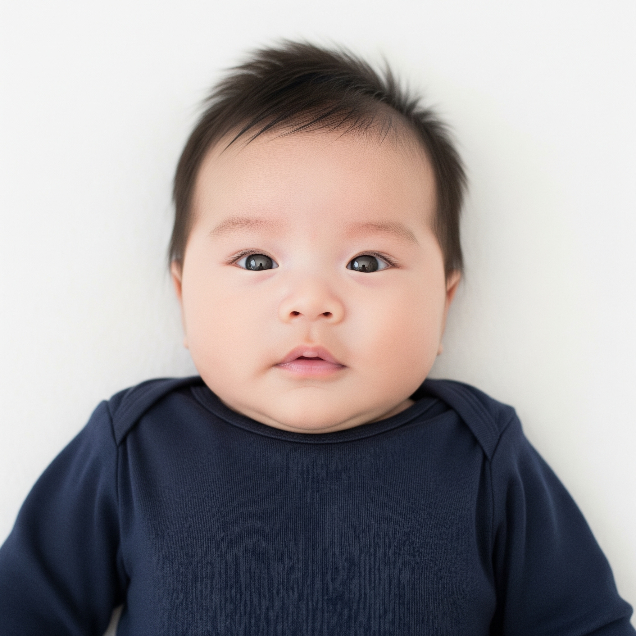 Example of an acceptable Canadian passport photo for a baby